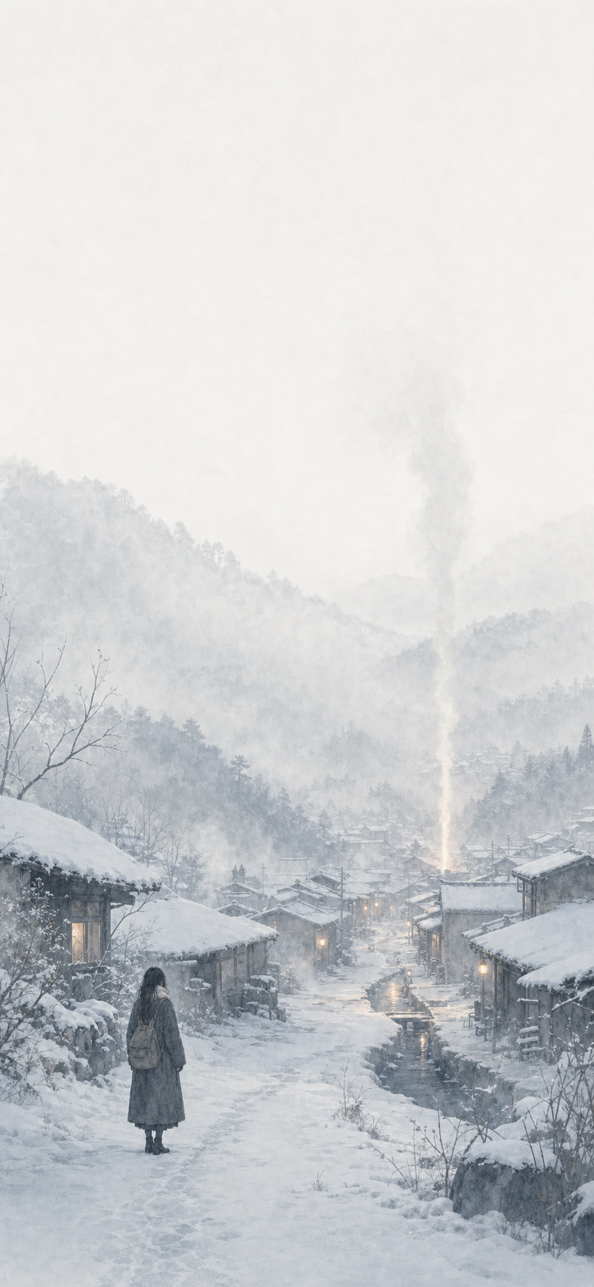 山道口晨望